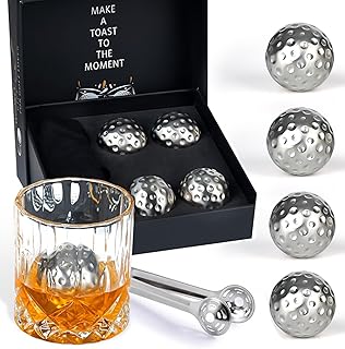 Golf Ball Whiskey Chillers